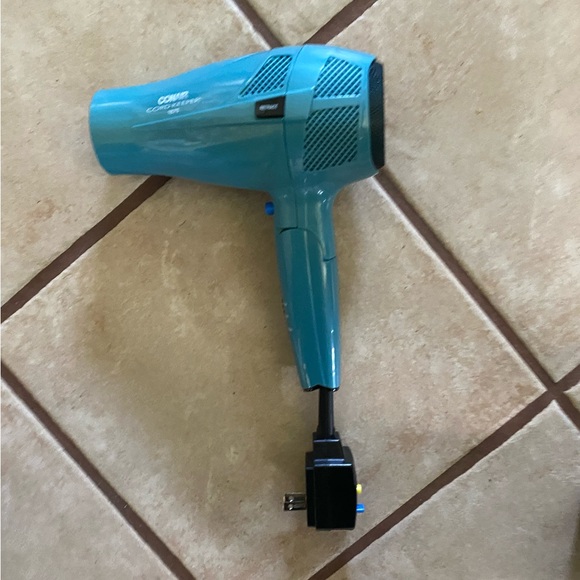 Conair Cord Keeper Retractable Cord 1875 Blue Hair Dryer Like Néw No Box - Picture 1 of 3